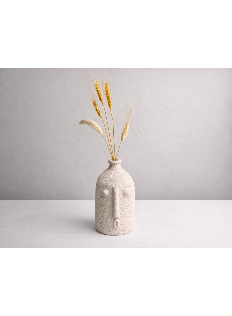 كلوك مزهرية ألفيو البيضاء  (تشمل نبات مجفف) - Image 1